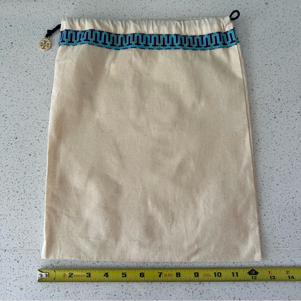 Tory Burch Tan and White Dust bag
